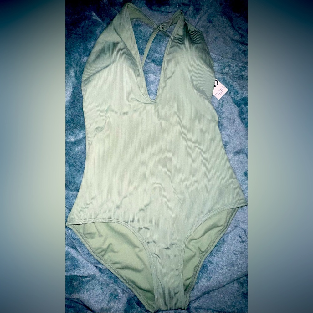NWT Woman’s Green One Piece Bathing Suit